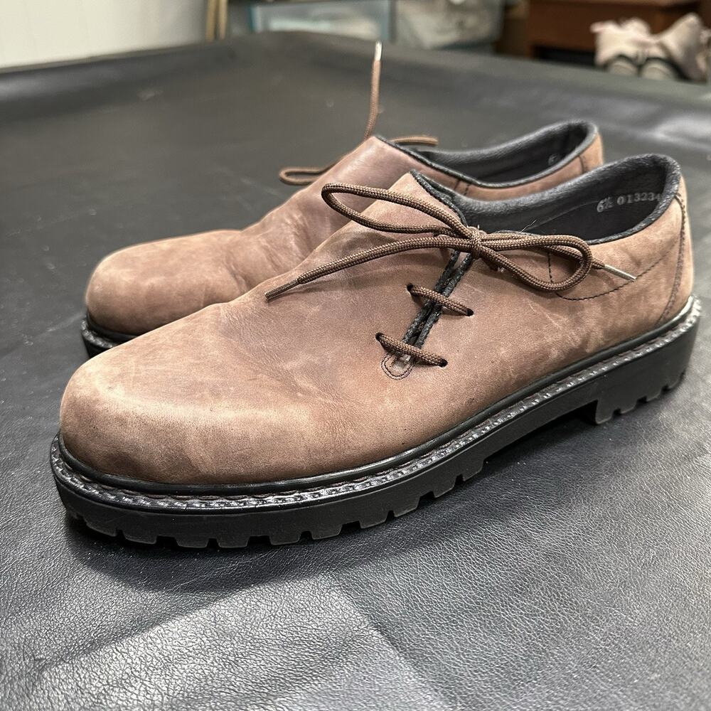 Rieker Women's Oxford Brown Leather Lace Up Shoes Size 6.5 - 750